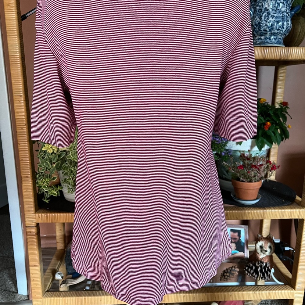 Chico’s red & white striped Ultimate Tee